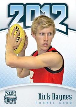 2012 Footy AFL Draft Prospects #27 Nick Haynes Front